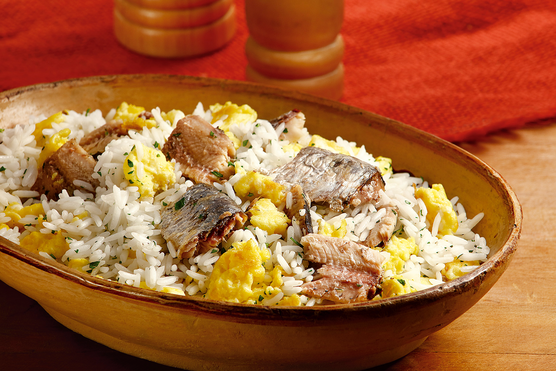 Receitas: Arroz de Forno com Sardinha