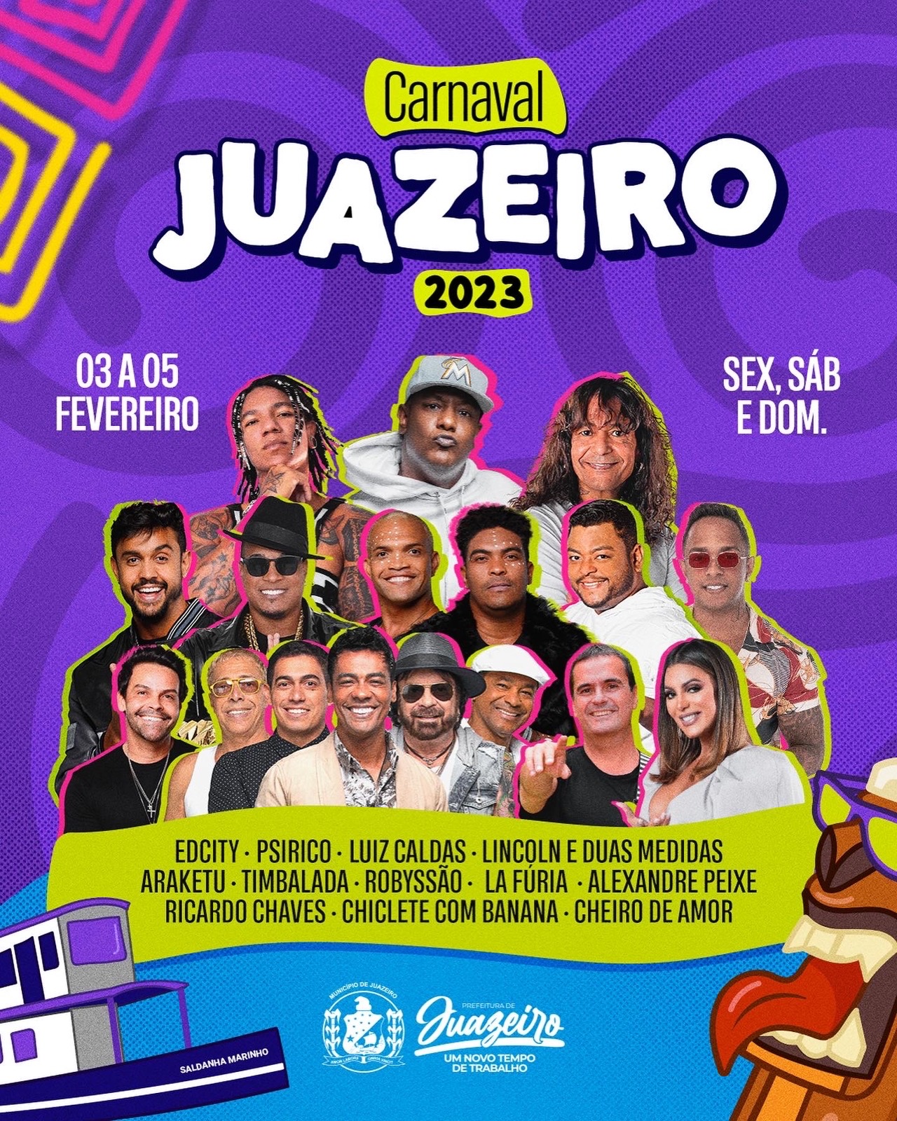 Carnaval de Juazeiro, no norte da Bahia, começa nesta sexta-feira; confira atrações e horários